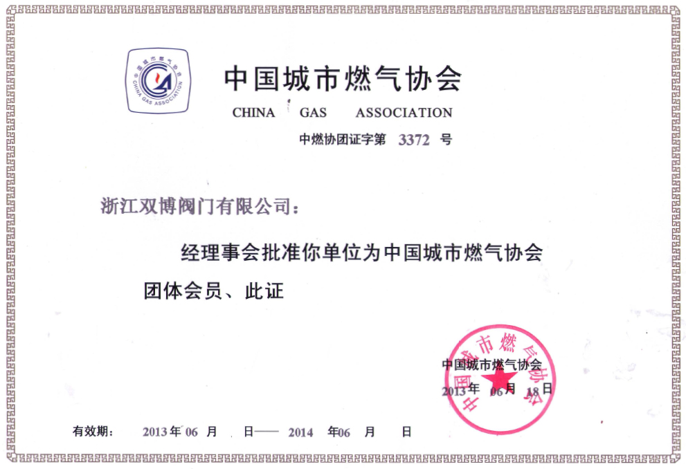 China Gas Association Membership